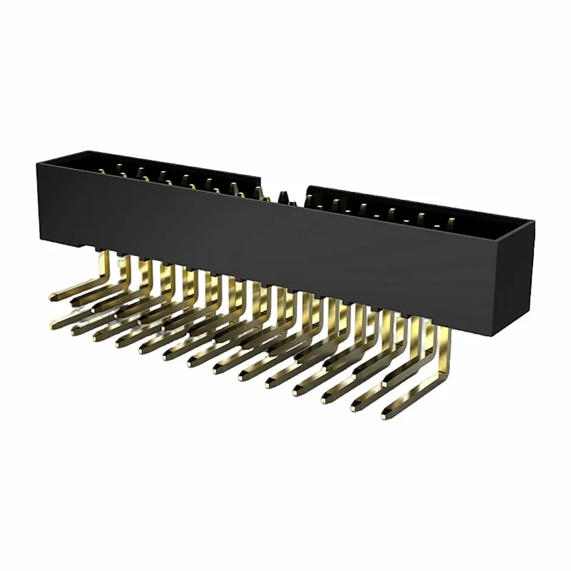 Дворядний заголовок коробки 1,27 мм під прямим кутом