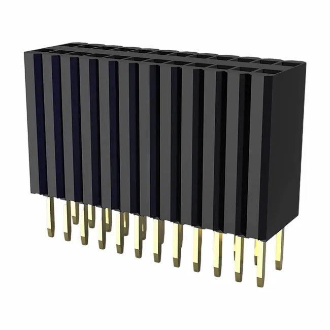 1,27x2,54 мм жіночий заголовок, однорядний DIP