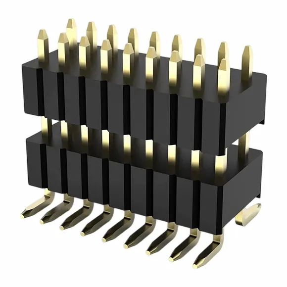 1,27x2,54 мм штифтовий заголовок дворядний подвійний пластик SMT