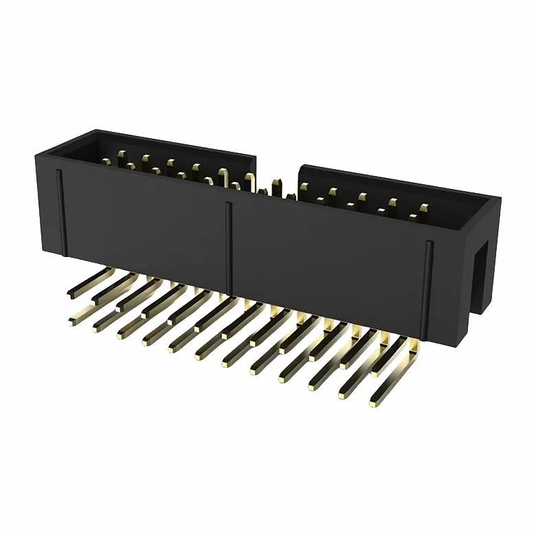 2,54 мм Дворядний заголовок коробки під прямим кутом DIP